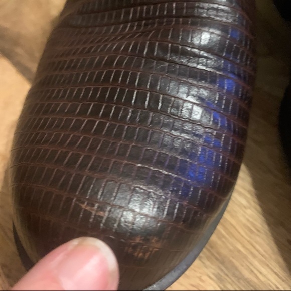 Ariat sling back mules croc 🐊 croc skin look - Picture 9 of 10